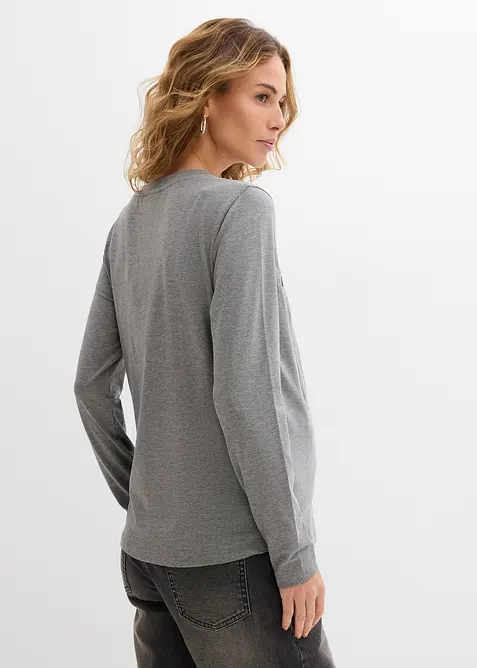 L&aring;ng&auml;rmad topp med diskret amnings&ouml;ppning, med ekologisk bomull (2-pack), bonprix