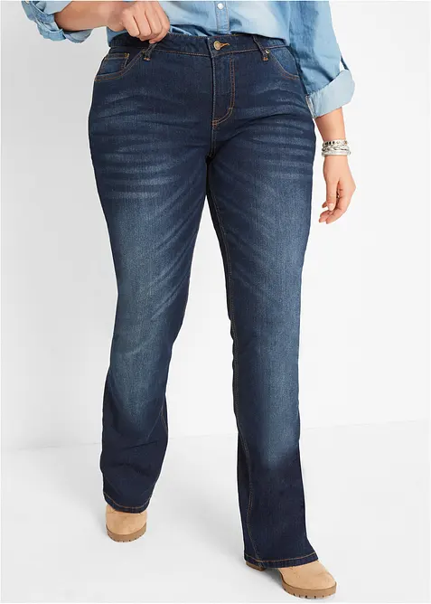 Bootcut jeans Mid Waist, Stretch, bonprix