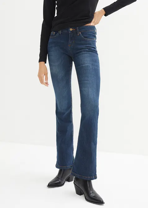 Bootcut jeans Mid Waist, Stretch, bonprix