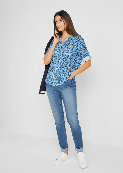 Jeggings Mid Waist, med bekv&auml;m midja, bonprix