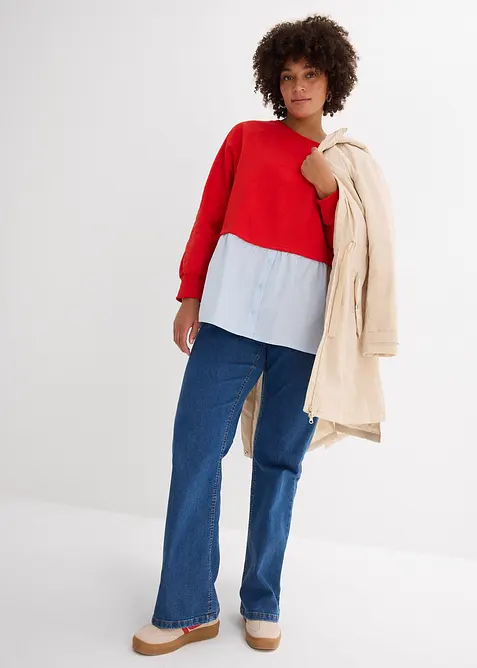 Bootcut Jeans Mid Waist, Stretch, bonprix