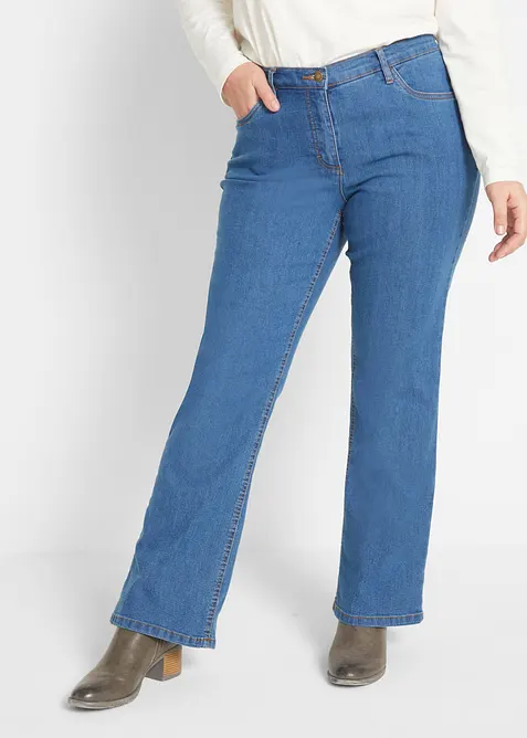 Bootcut Jeans Mid Waist, Stretch, bonprix