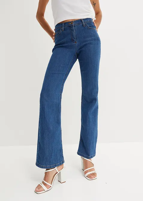 Bootcut Jeans Mid Waist, Stretch, bonprix