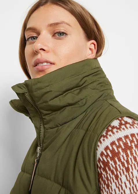 L&aring;ng v&auml;st med st&aring;krage, bonprix