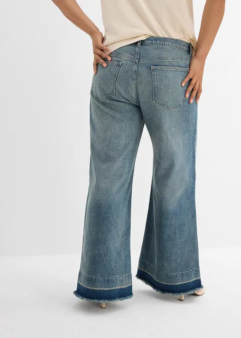 Wide Leg Jeans Mid Waist, bonprix