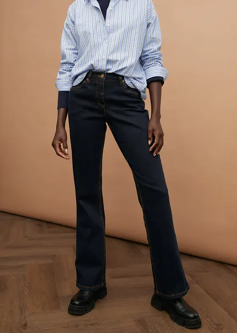 Bootcut Jeans High Waist, Stretch, bonprix