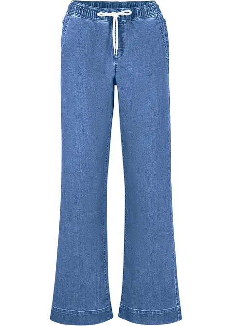 Stretch Wide Leg Jeans Mid Waist, bonprix