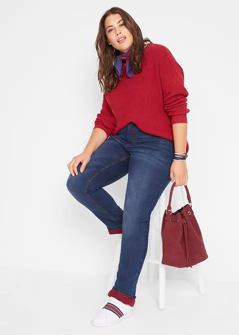 Fodrade jeans High Waist, Straight, bonprix