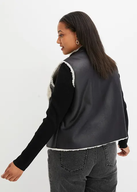 V&auml;st i lammskinnsimitation, bonprix