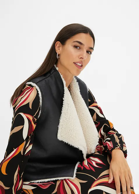 V&auml;st i lammskinnsimitation, bonprix