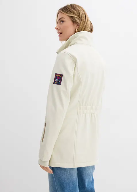 Stretchig l&aring;ng softshelljacka, vattenavvisande, bonprix