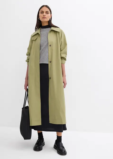 Trenchcoat med slejf, bonprix
