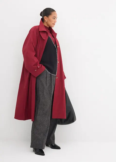 Trenchcoat med slejf, bonprix