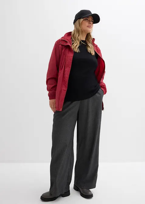 Tunn parkas med huva, bonprix