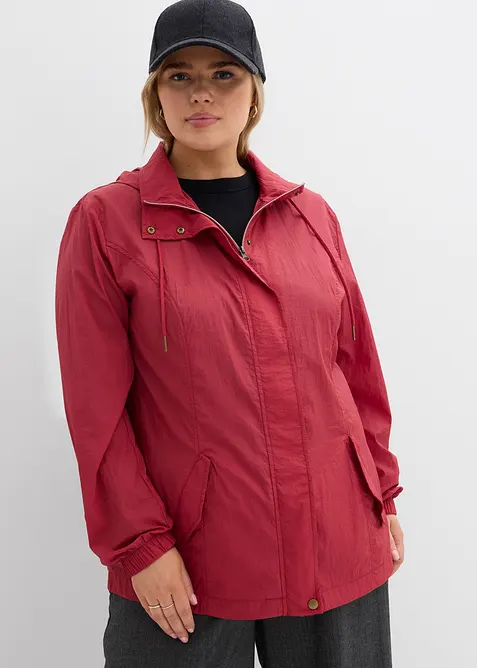 Tunn parkas med huva, bonprix