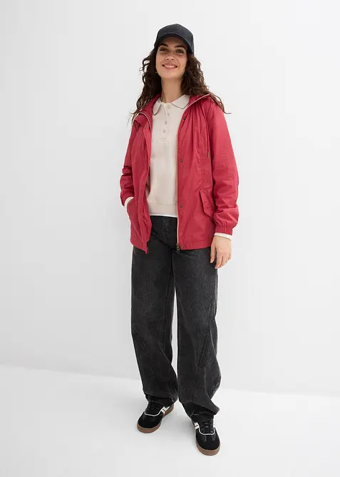 Tunn parkas med huva, bonprix