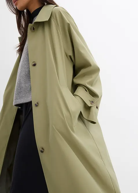 Trenchcoat med slejf, bonprix