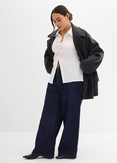 Wide Leg Jeans Mid Waist, bonprix