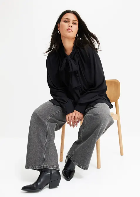 Wide Leg Jeans Mid Waist, bonprix