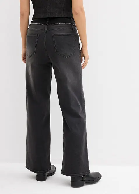 Jeans med Wide Leg och High Waist, bonprix