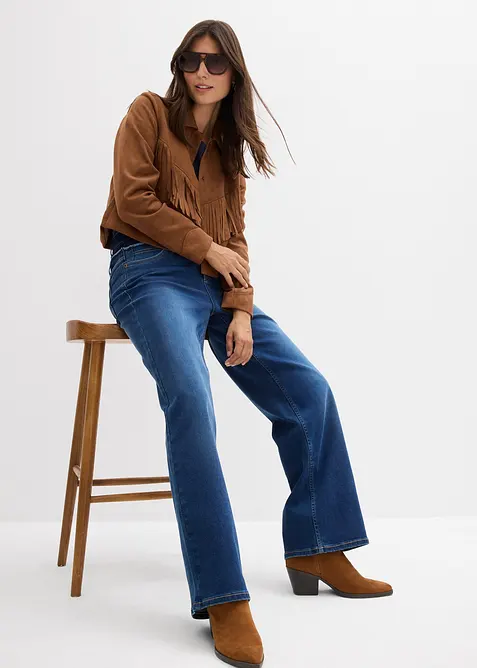 Jeans med Wide Leg och High Waist, bonprix