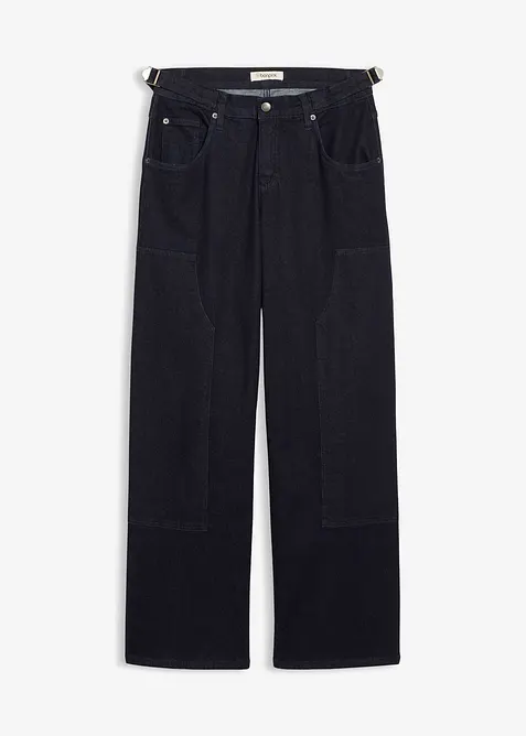 Jeans Wide Leg Mid Waist, bonprix