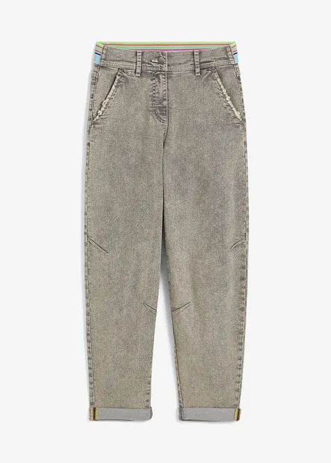 Jeans med vintagetv&auml;tt, bonprix