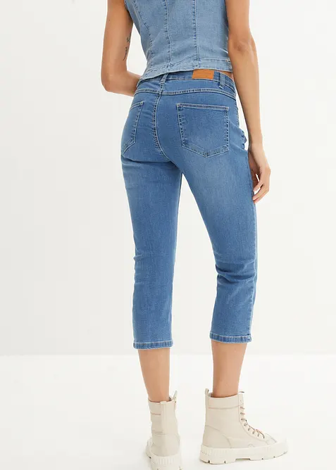 Bekv&auml;mt stretchiga 7/8-jeans, bonprix