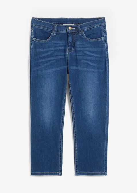 Bekv&auml;mt stretchiga 7/8-jeans, bonprix