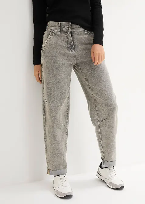 Jeans med vintagetv&auml;tt, bonprix