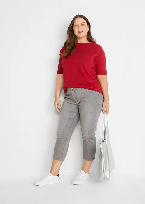 Topp med b&aring;tringning, bonprix