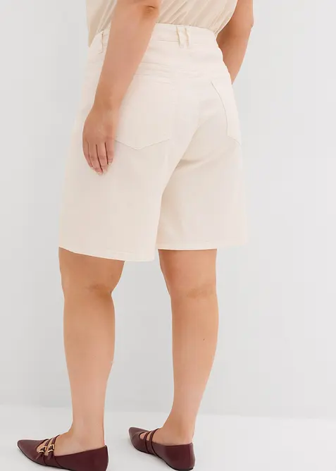 Jeansshorts med Mid Waist, bonprix