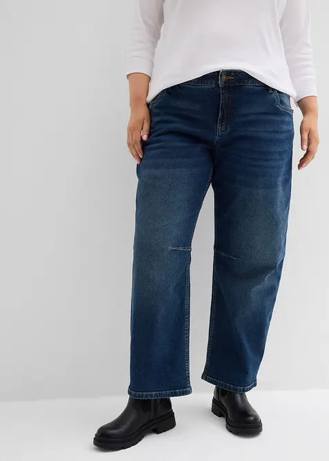 Barrel-jeans, Mid Waist, bonprix