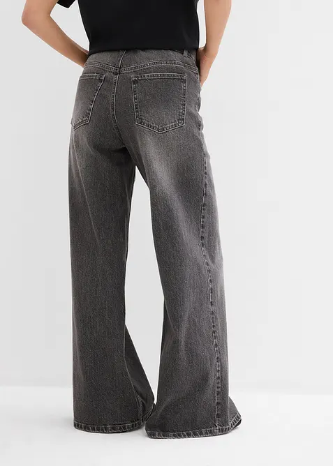 Wide Leg Jeans Mid Waist, bonprix