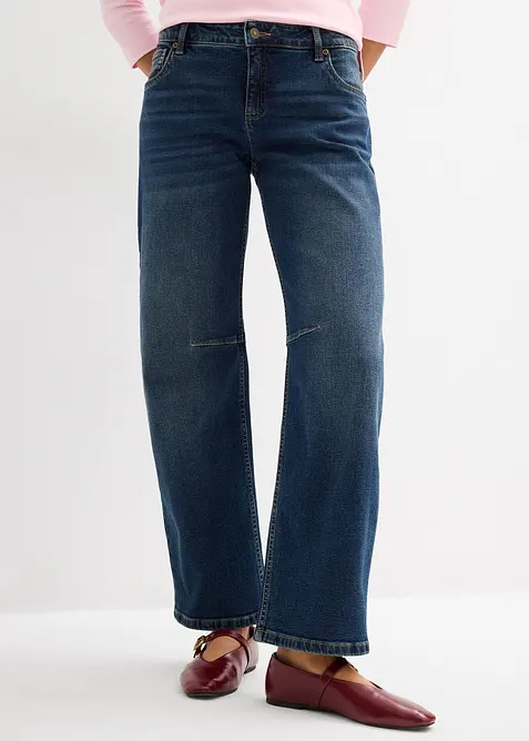 Barrel-jeans, Mid Waist, bonprix