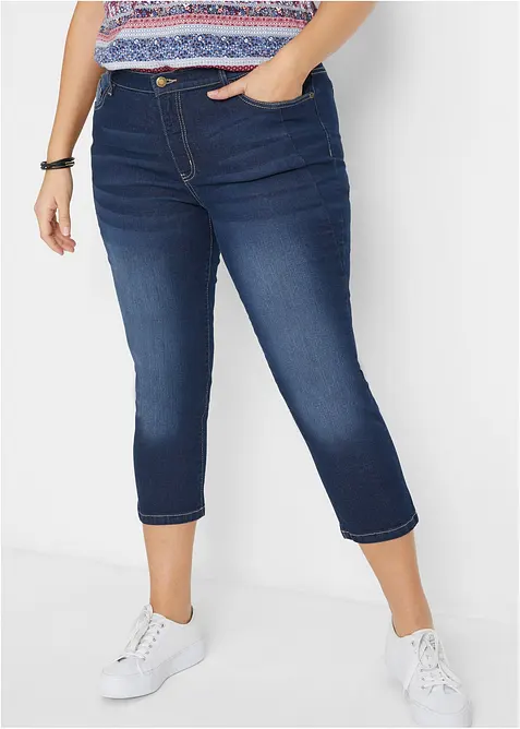 Slim Fit Ultra Soft Jeans, 7/8-l&auml;ngd, bonprix