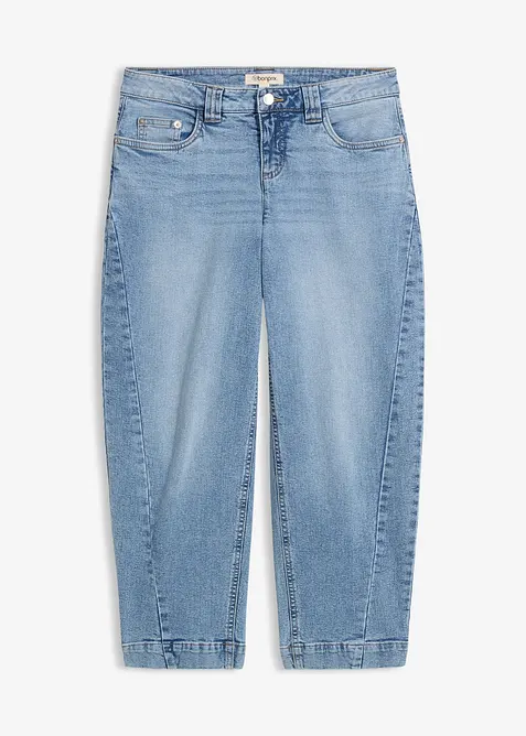 Barrel Jeans, Mid Waist, cropped, bonprix