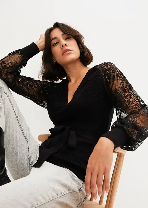 Tr&ouml;ja med spets, bonprix