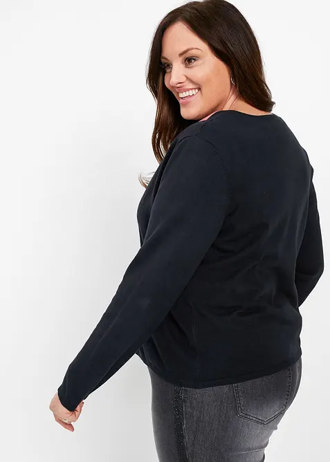 Finstickad cardigan, bonprix