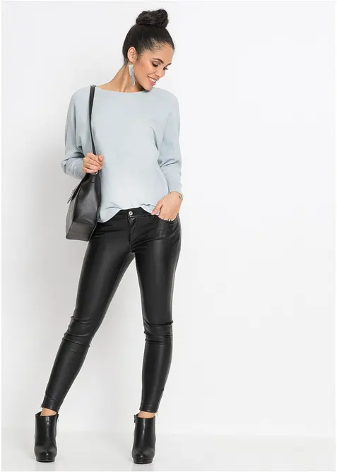 Ribbstickad oversizetr&ouml;ja, bonprix