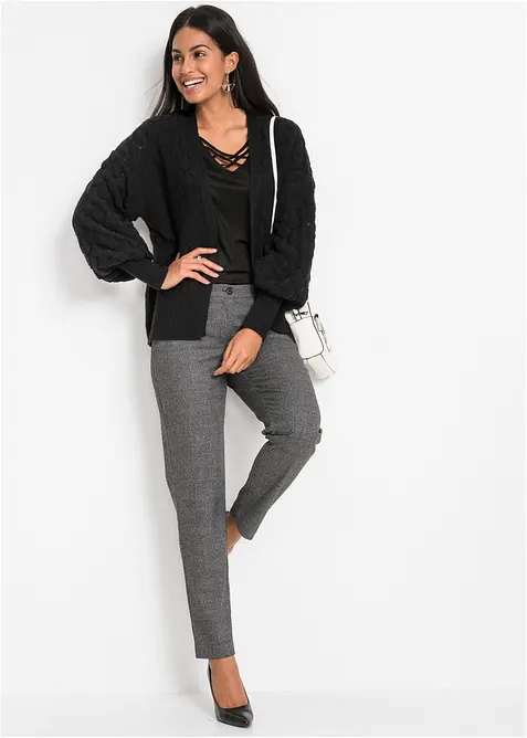 H&aring;lm&ouml;nstrad cardigan, bonprix