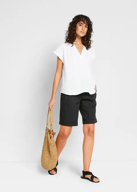 Blustopp i bomullsmuslin, bonprix