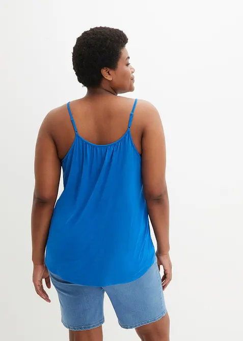 F&ouml;ljsamt viskoslinne med smala axelband, bonprix