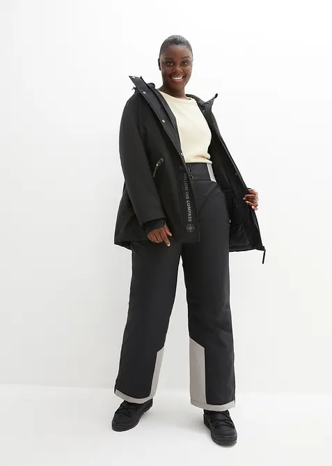 Vattent&auml;t termofunktionsbyxa med h&ouml;g bekv&auml;m midja och raka ben, bonprix