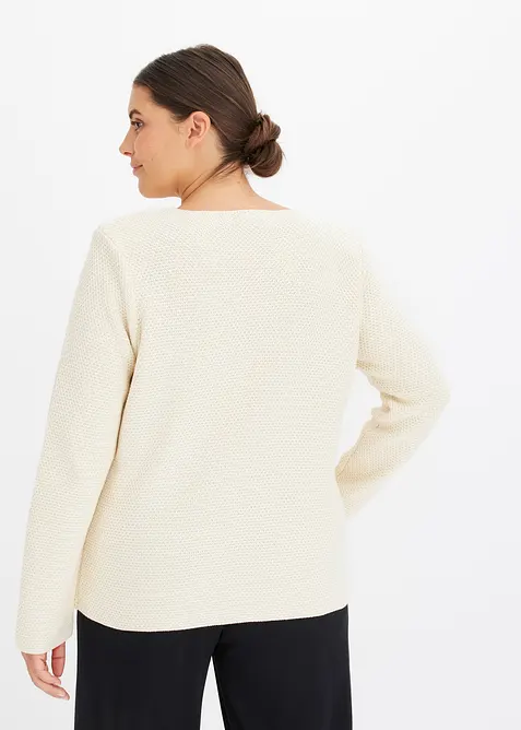 Stickad kavaj, bonprix