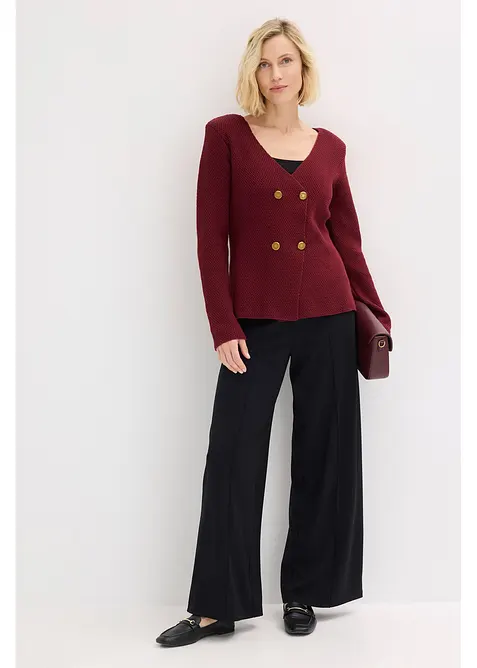 Stickad kavaj, bonprix