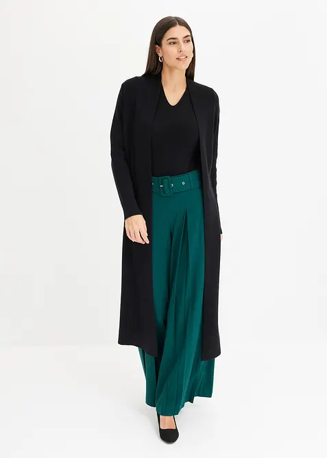 Ribbstickad tr&ouml;ja med viskos, bonprix