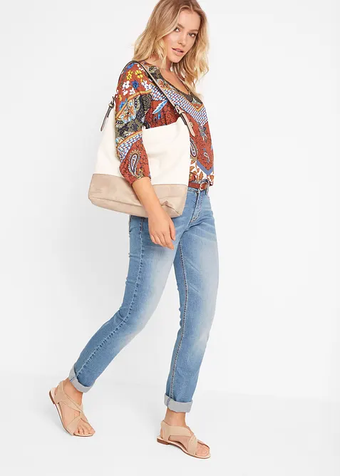 Straight Jeans Mid Waist, Stretch, bonprix