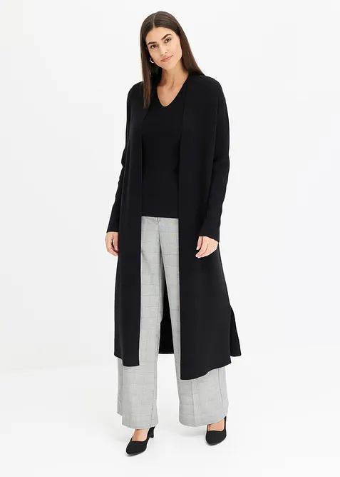 L&aring;ng cardigan med viskos, bonprix