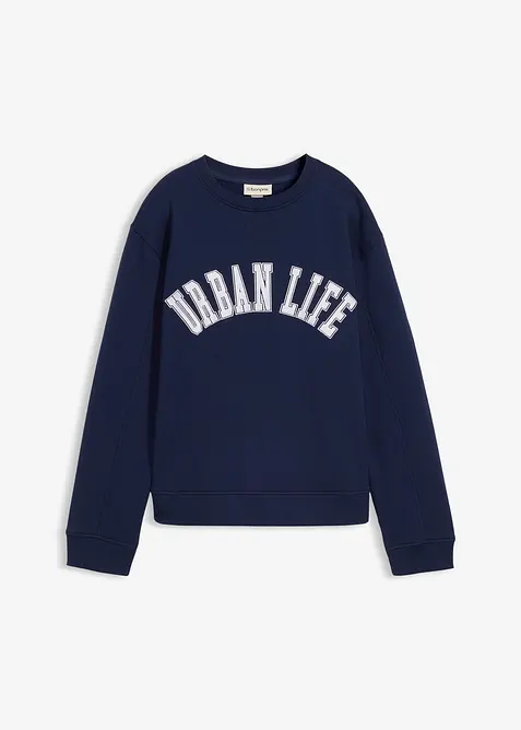 Oversizesweatshirt i ren bomull, bonprix